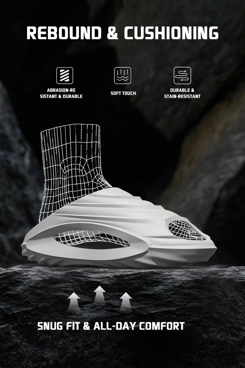 YASSIA Unisex EVA Outside Walking Slippers Comfortable Anti-Odor Anti-Slip Slippers for Relaxing After Exercise Casual Slide White-Pink Breathable Cushioned Wear-Resistant Footwear Boy Shoe Flipflop