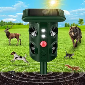 Ultrasonic Mouse Repellent Device, Mice Repellent Deterrent - Bird Repeller and Dog Repeller - Solar-powered Animal Repeller - Electronic Pest Repellent - Home Pest Control - Suitable for parks, farms - Long-lasting battery life