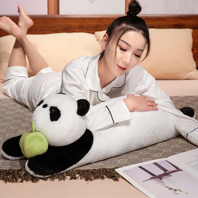 Kawaii Panda Red Panda Long Throw Pillow Soft Soothing Huggable Pillow Back Pillow Nice Sleeping Companion Cute Room Decor