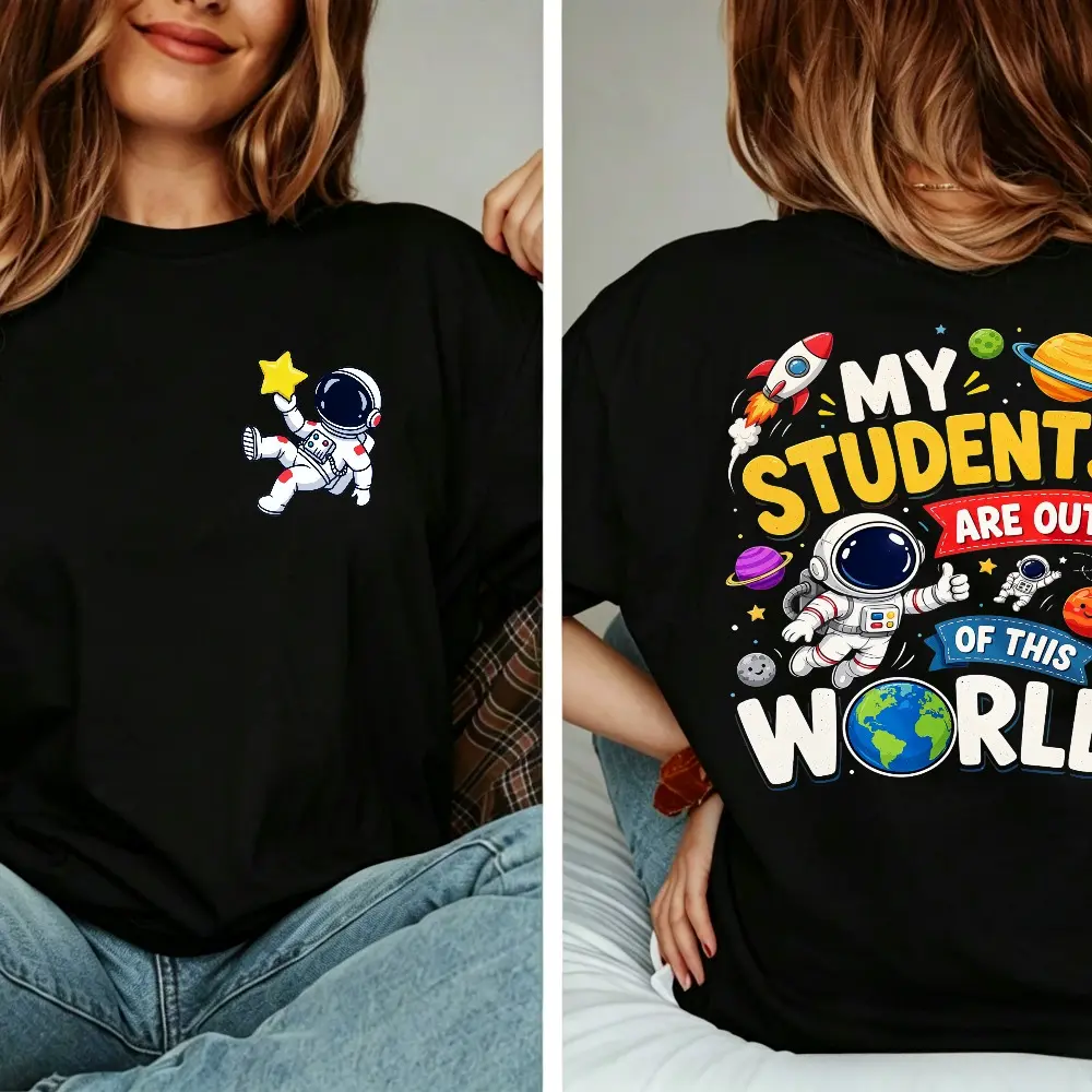 Back To School Teacher T-Shirt Space Teacher Shirt Elementary Teacher Tee Classroom Teacher Gift Science Teacher Shirt