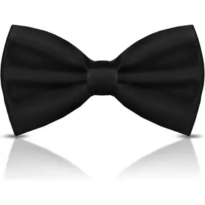 Men's Bow Ties Solid Color Pre-Tied Bow Tie Satin Formal Tuxedo Bowtie Adjustable Neck Bowtie for Men Wedding PartyGift.