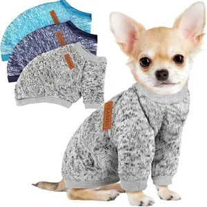 3pcs Dog Sweater Set for Small Breeds - Unisex for Girls And Boys All-Season Warm And Soft Dog Sweatshirt Outfit Suitable for Dogs And Cats - Pet Clothing