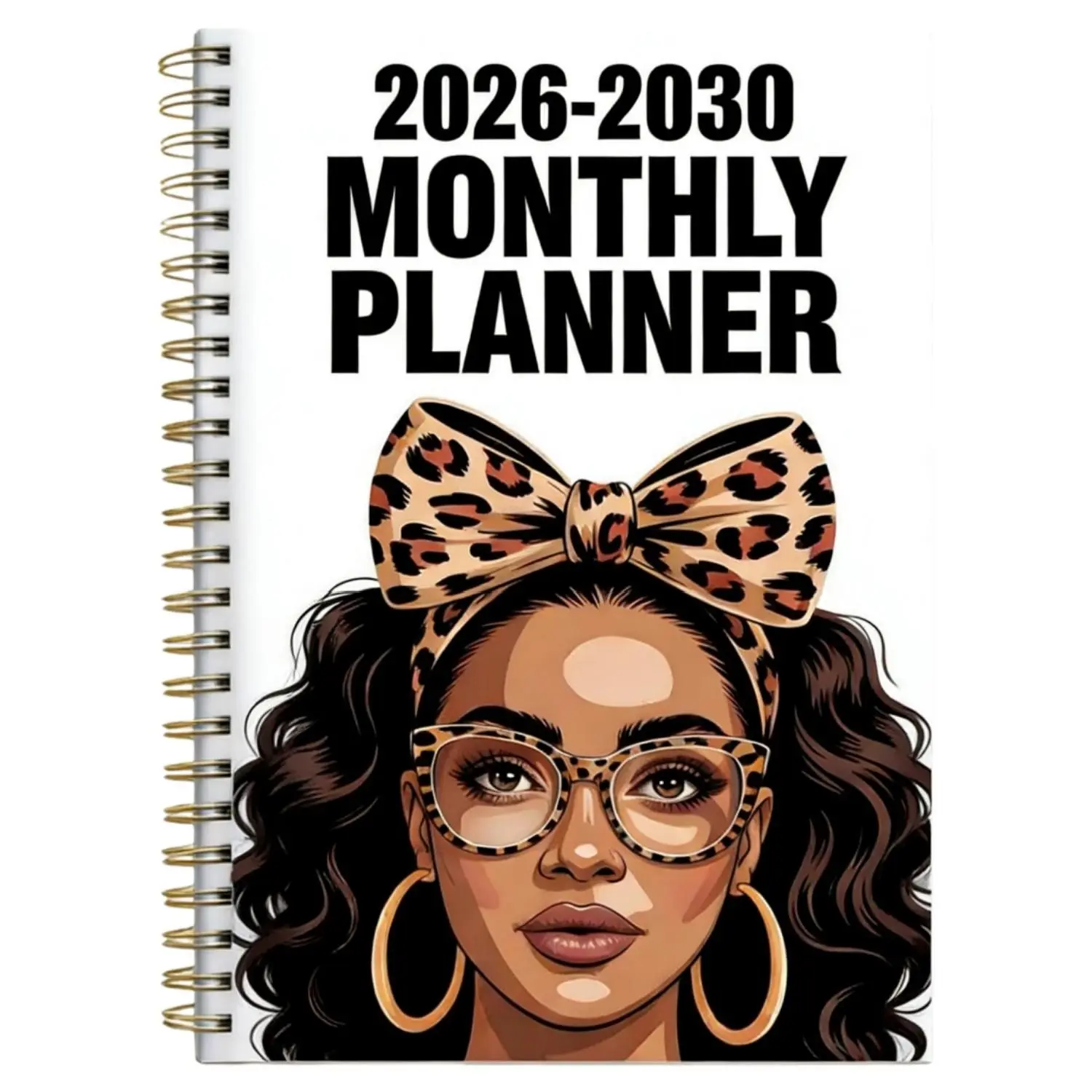 2026-2030 Monthly Calendar - From January 2026 to December 2030, 5-year monthly calendar, ladies' themed cover design, annual calendar planner, month labels, 60-month calendar, 13.97 cm x 21.08 cm, Calendar Display, Notebook Planner