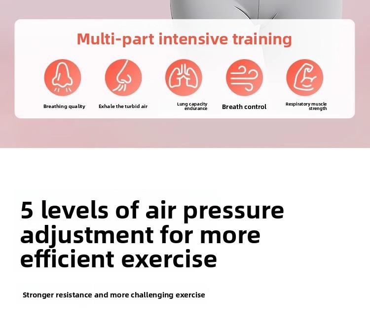 Abdominal Breathing Dumbbell Vital Capacity Lung Function Exercise Core Training Improves Endurance Fitness