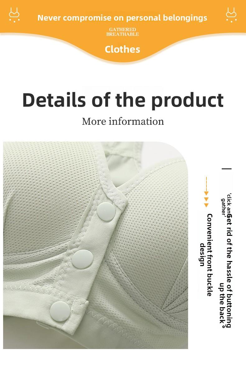 Supportive Seamless Front Closure Nursing Bra For Women Plus Size Wireless Maternity Bralette Breathable Comfort Lingerie Adjustable Hook Underwear 6/3 Pack Mother's Day Gift -RR