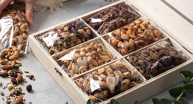 Gift Basket, in Reusable Crate, Healthy Gift Option, Gourmet Snack Food Box, with Unique Flavors, Great for Feel Better, Sympathy Birthday Bonnie Pop