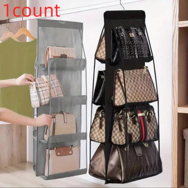 Multi-layer Handbag Hanging Storage Box, 1 Count Foldable Bag Storage Rack, Space Saving Bag Organizer, Durable Storage Organizer for Bedroom, Living Room, Office