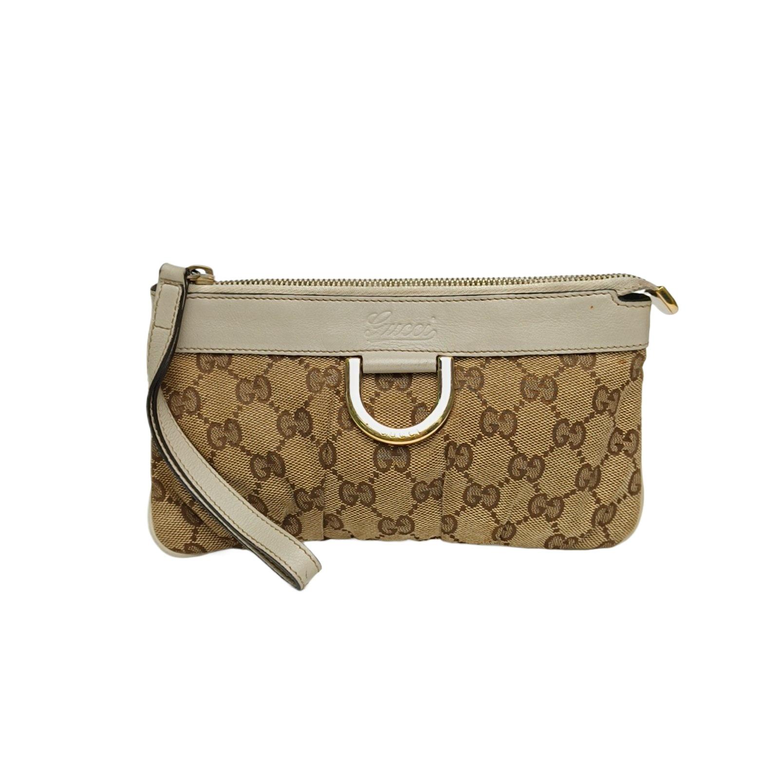 Pre-owned GUCCI 【Alea】Monogram Canvas Clutch Bag Monogram Canvas