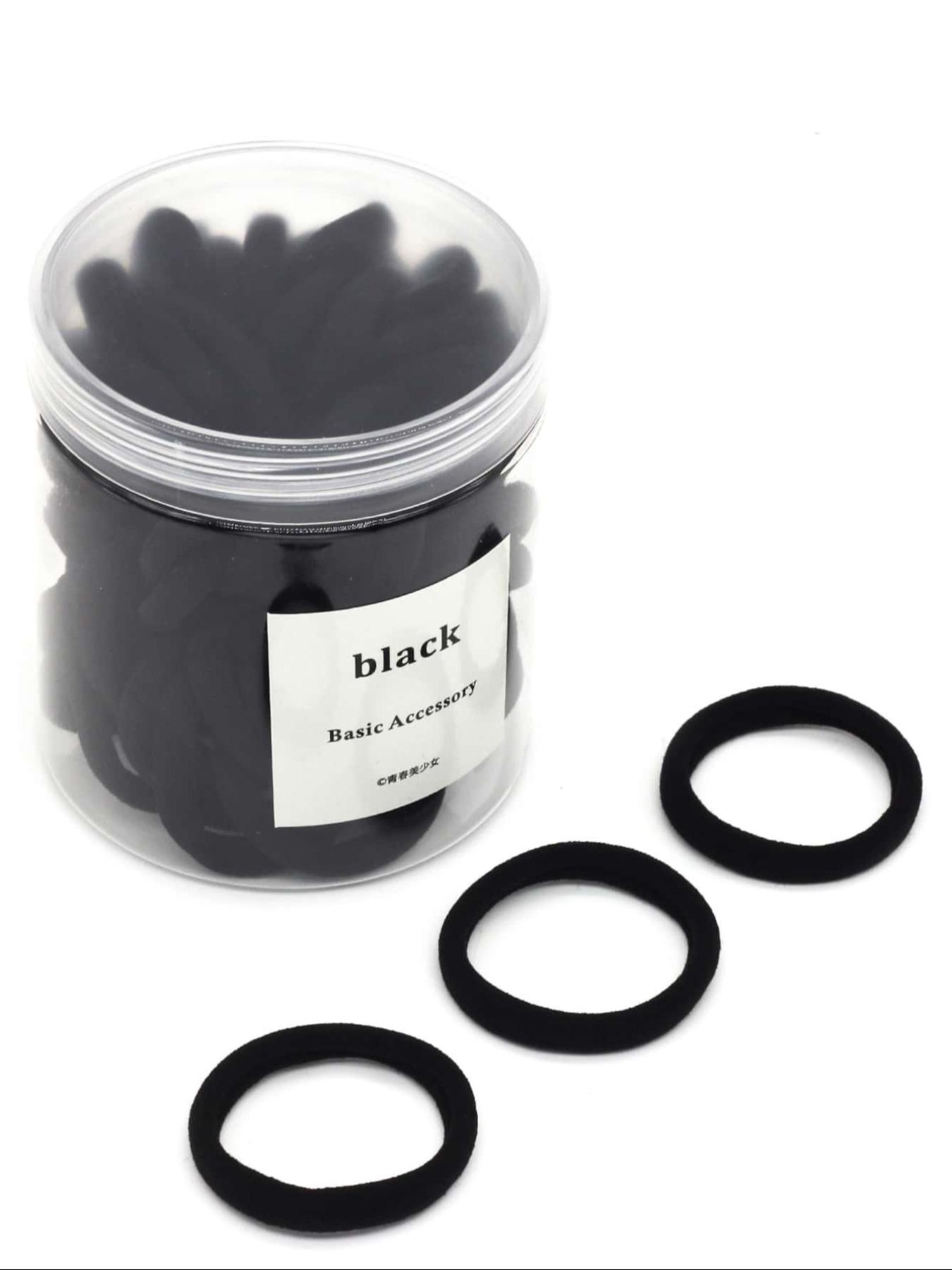 Sweet Plain Colorponytail Holder, 50pcs/set High Elastic Hair Tie, Casual Versatile Hair Accessories for Women and Girls Elastic Tie Band