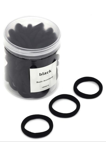 Sweet Plain Colorponytail Holder, 50pcs/set High Elastic Hair Tie, Casual Versatile Hair Accessories for Women and Girls Elastic Tie Band