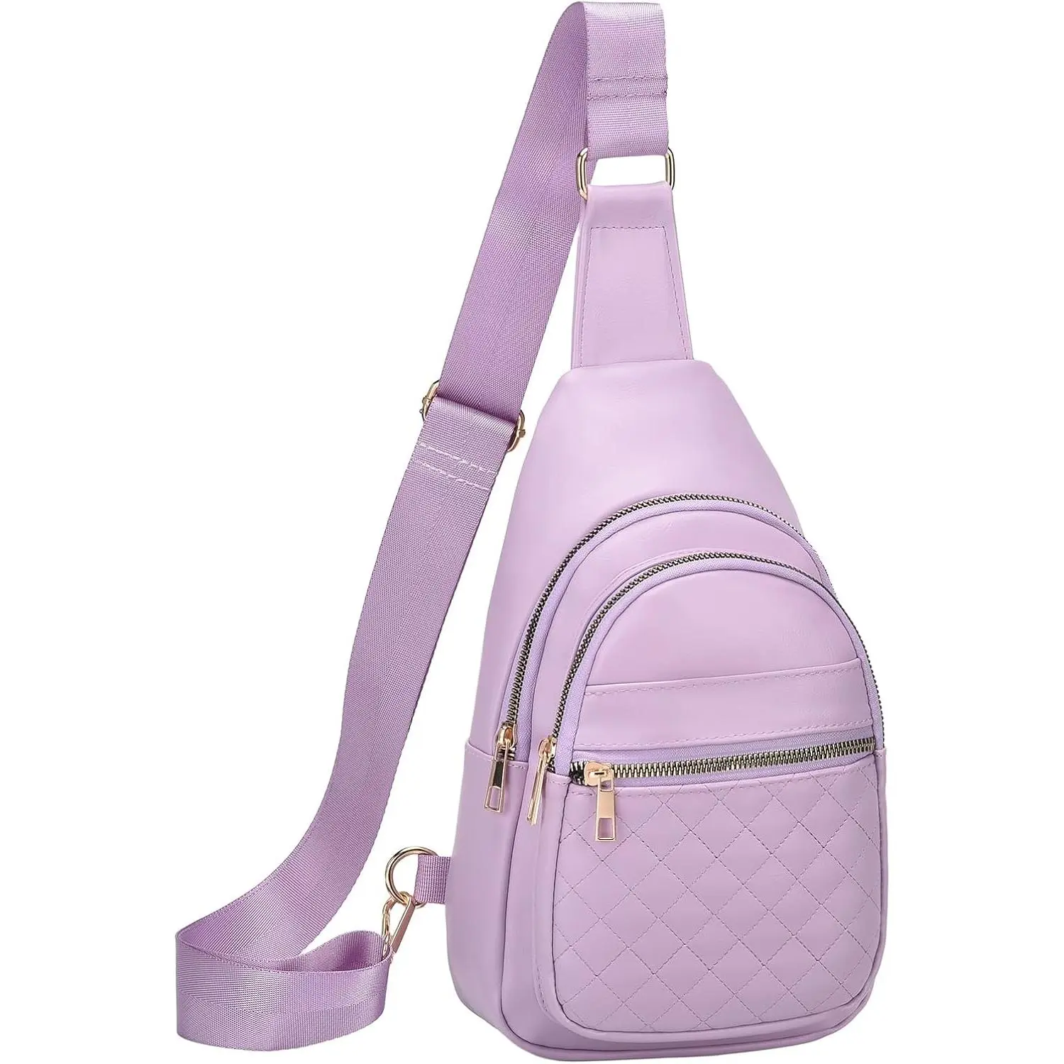 Crossbody Bags for Women Men,Leather Sling Bag   Backpack for Women, Casual Chest Bag Daypack for Travel Hiking,
