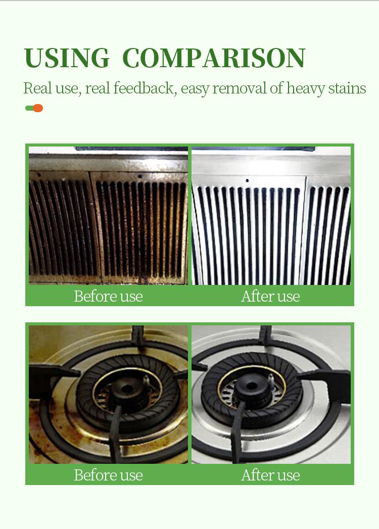 NUAN Deep Cleaning Grease Remover Spray, Heavy Duty Grease Remover for Stove, Range Hood and Countertops, Deep Cleans Tough Kitchen Messes Easily