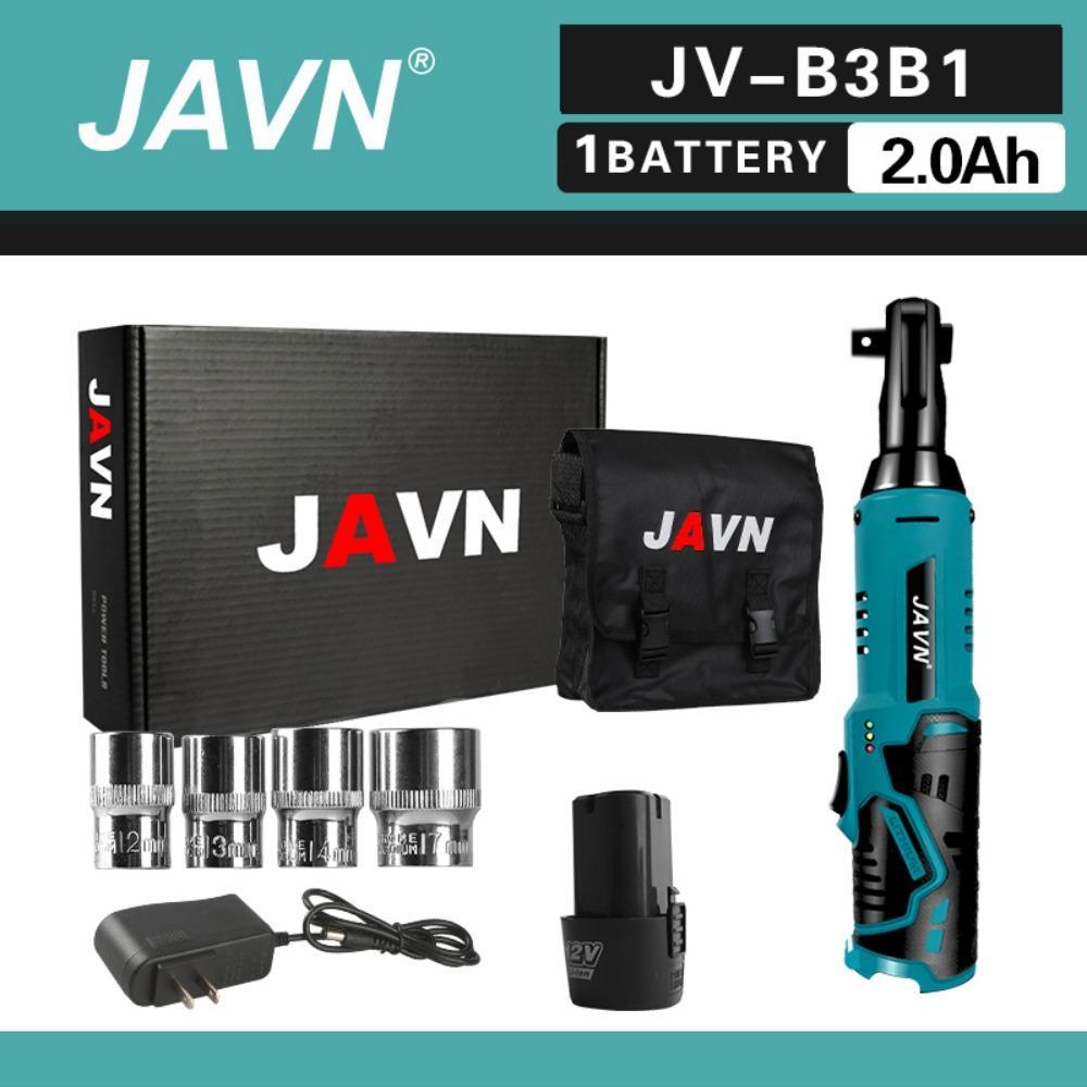 JV-B3 Electric Wrench Set, 1 Set 45NM 3/8'' Ratchet Wrench, Cordless Electric Wrench, Summer Gift, Portable Removal Screw Nut Car Repair Tools for Tool Box, Multifunctional Wrench, Torque Wrench