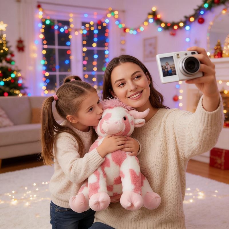 10 - inch Highland Cow Stuffed Animal: Ultra - cute Fluffy Plush Gift! Realistic Figure & Weighted Design for Ideal Decor or Toy