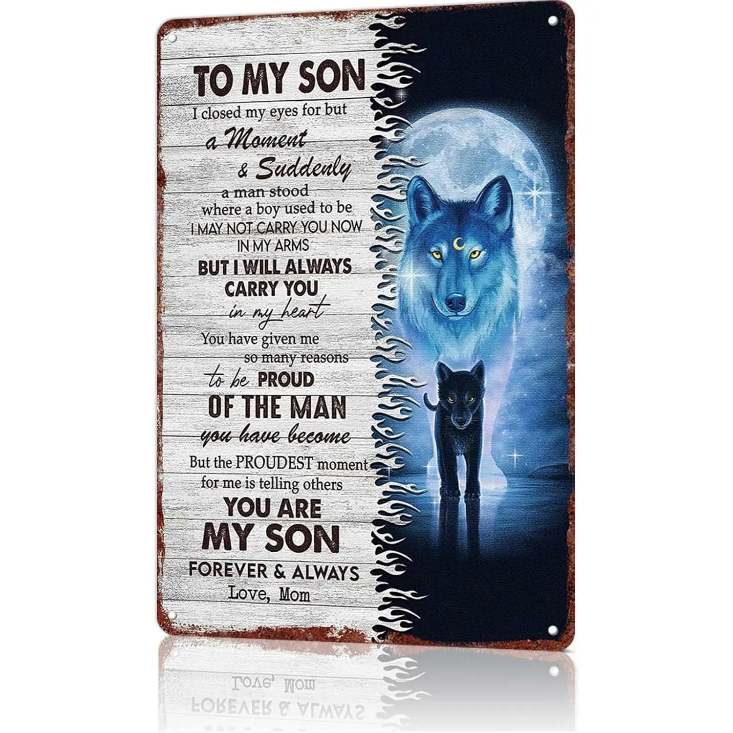 Read Sign To My Son Vintage Metal Tin Sign Book Signs Library Decor For Home Library Bookstore Coffee Shop Study Room Kids Room Classroom Wall Decor 8x12inch