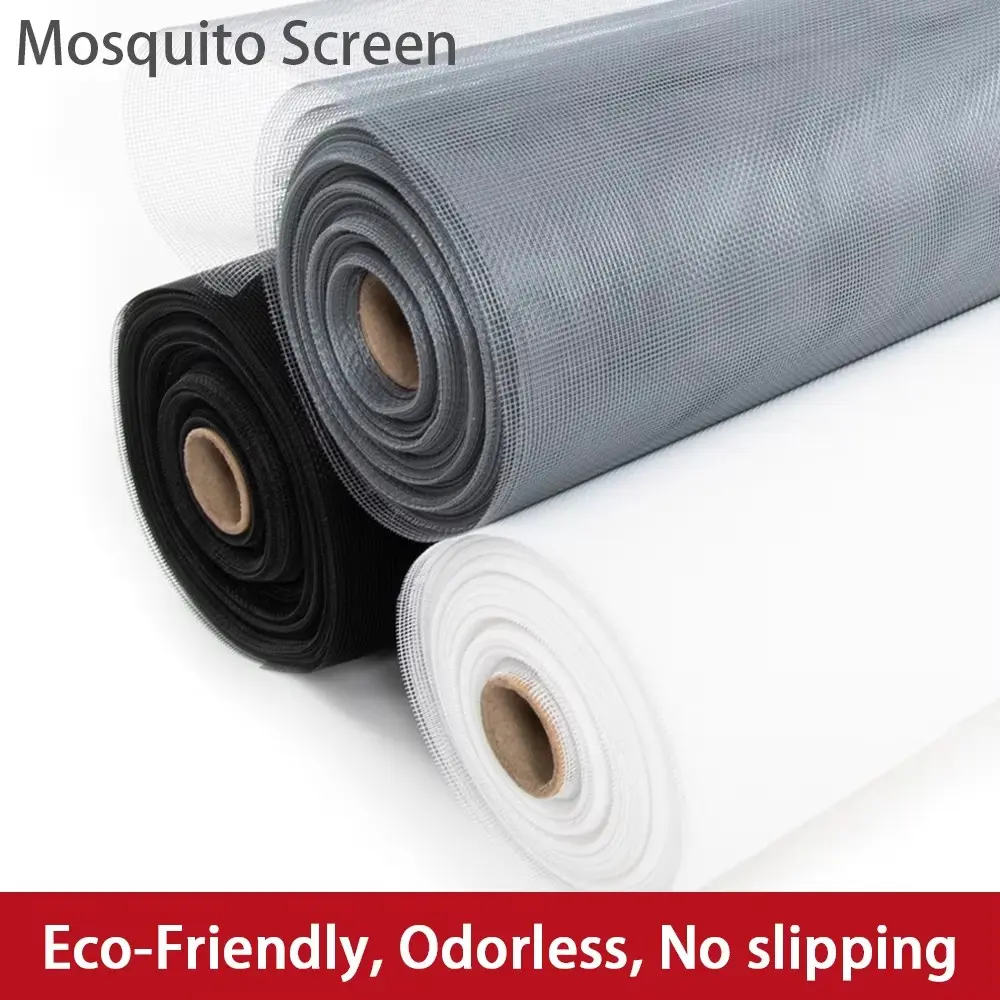 DIY Cuttable PP Nano Window Screen - Adhesive Installation, Invisible Breathable Bug Mesh Net