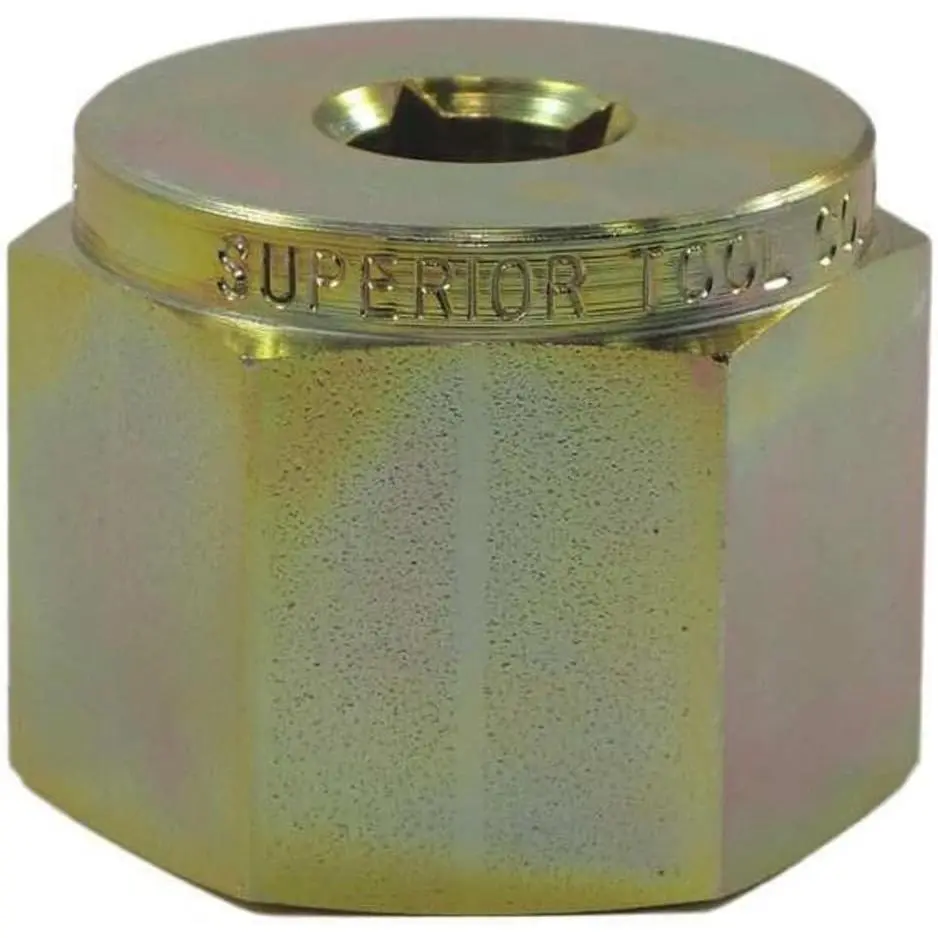 Gray Socket Drive Thread Cleaner Tool - Debris Removal for Bolt, Screw, and Hose Tap Repair, Hose Taps