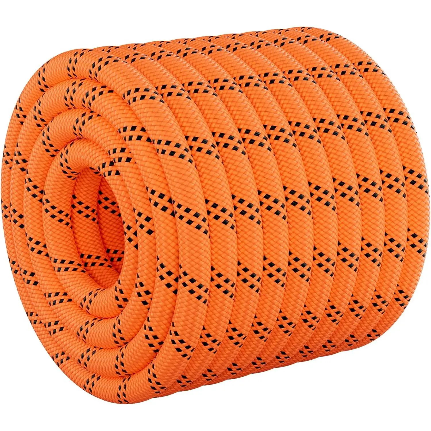 Braided Arborist Rope 1/2 inch X 120ft, 48 Strands| 5174 LBS Strength Ropes, Arborist Rigging Rope for Rock Hiking Camping Swing Tree, Orange
