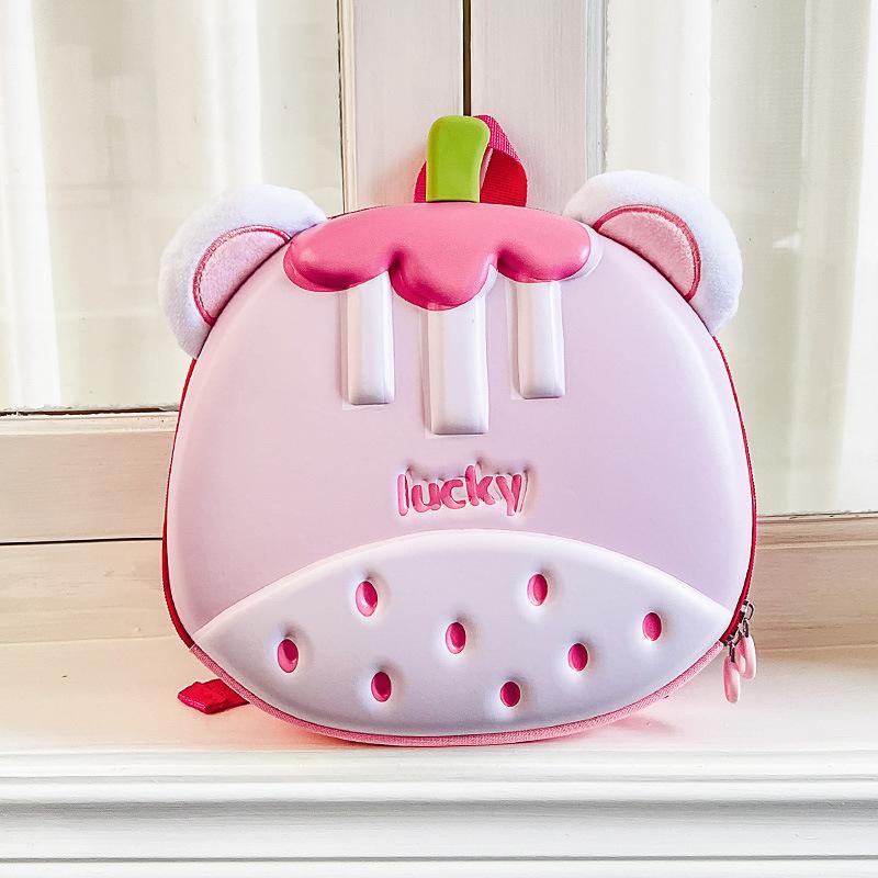 2026 Children's Backpack Cute Mangosteen-Shaped Eggshell Kids Backpack Cartoon Kindergarten Student School Bag