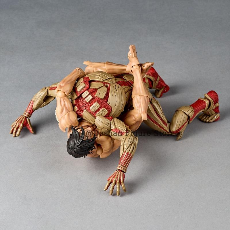 Attack on Titan Figure Revoltech The Armored Titan Action Figures Amazing Yamaguchi Yoroi no Kyojin Reiner Braun PVC Model Toys
