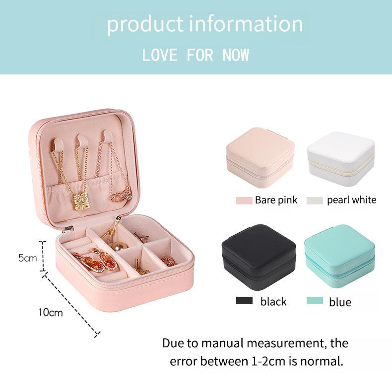 Mini Portable Jewelry Storage Case, Small Organizer for Earrings, Rings & Daily Accessories