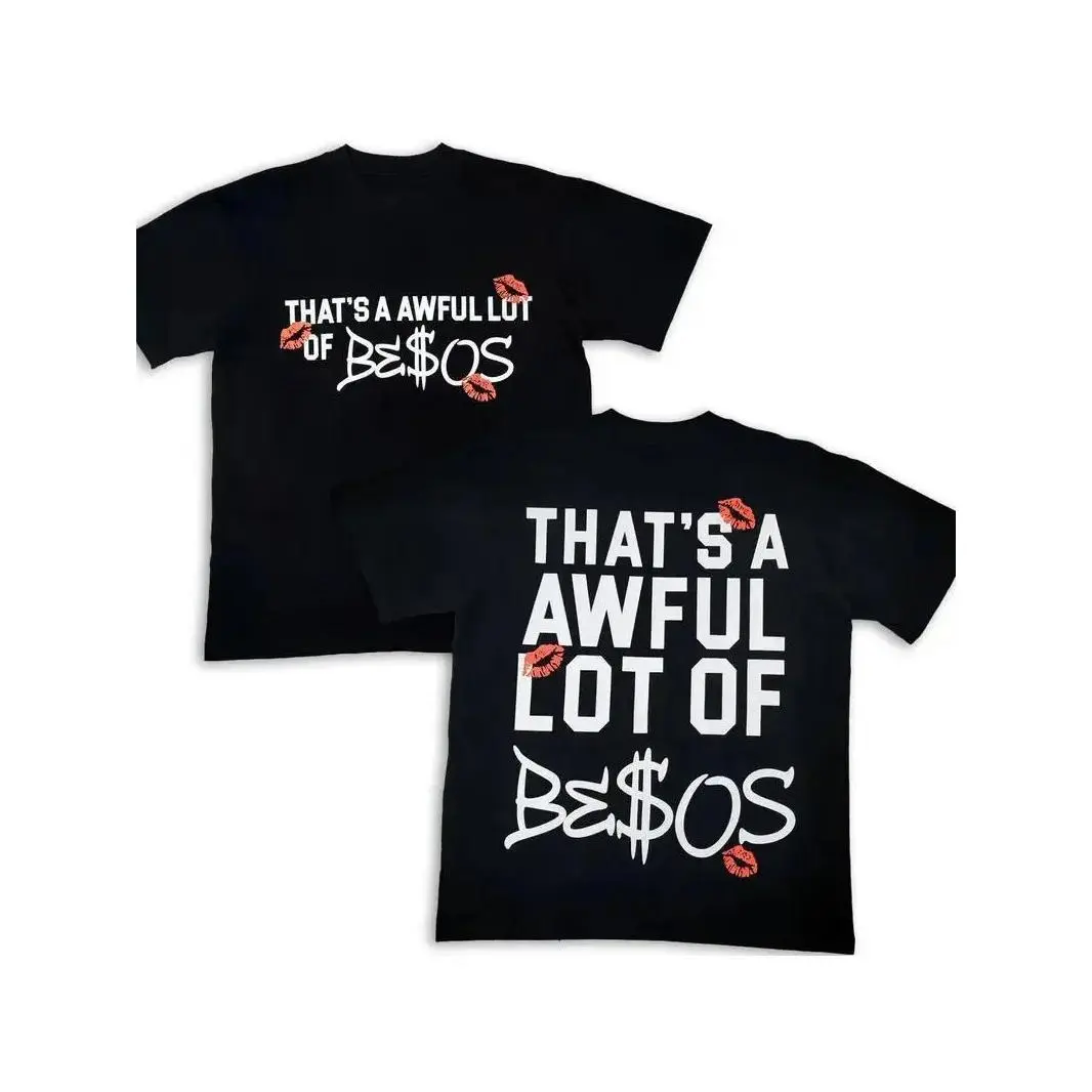 That’s a Awful Lot of Graphic Tee – Playful Kiss Print and Bold Slogan, Unisex Streetwear Statement Tee, Pop Art Urban Fashion grandma's favorite shirt tees 100% Pure Cotton Y2K Streetwear Tee good graphic tees gifts for him Graphic tees mens gift Handmad