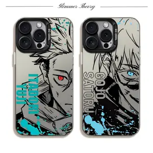 Anime Jujutsu Kaisen Cool JJK Phone Cases For iPhone 17 Promax Pro Air 16 Plus 15 14 13 12 Artistic Lines Black White IMD Mattle Shockproof Dustproof Protective Cover Shells Gift For Birthday Holiday