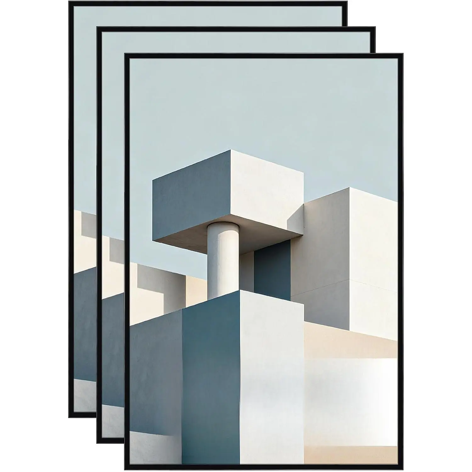 20x30 Poster Frame Black, 3 Packs Lightweight 20 x 30 Picture Frames for Wall Mounting, Display 30x20 Pictures, Posters & Art Prints Vertically or Horizontally-Multiple Sizes 16x24,24x36
