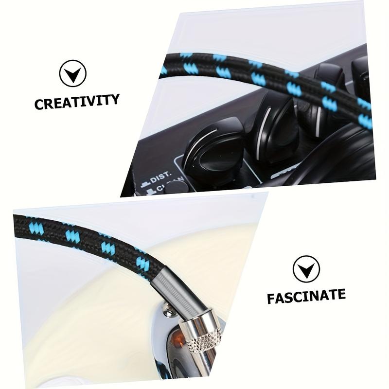 Right Angle Guitar Cable 2-Pack 1/4-Inch Spring Connector for Electric Guitars Bass Keyboards and Pro Audio Gear Multifunctional Audio Cables Pro Audio Right Angle Guitar Cable guitar cord handheld mic xlr male