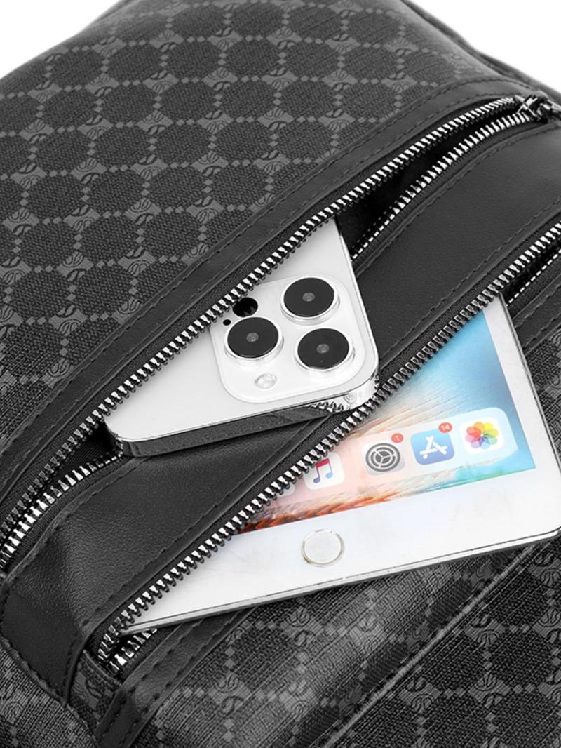 Fashionable Plaid Pattern Backpack, Large Capacity Backpack, Casual Versatile Business Backpack for Men & Women, Trendy All-match Bag for Daily Use, Casual Daypack