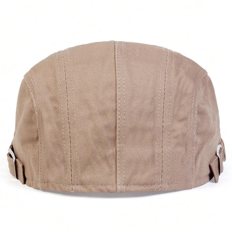 Men Light Board Solid Color Newsboy Caps British Painters Hats Spring and Summer Adjustable Flat Cap Hip Hop Berets