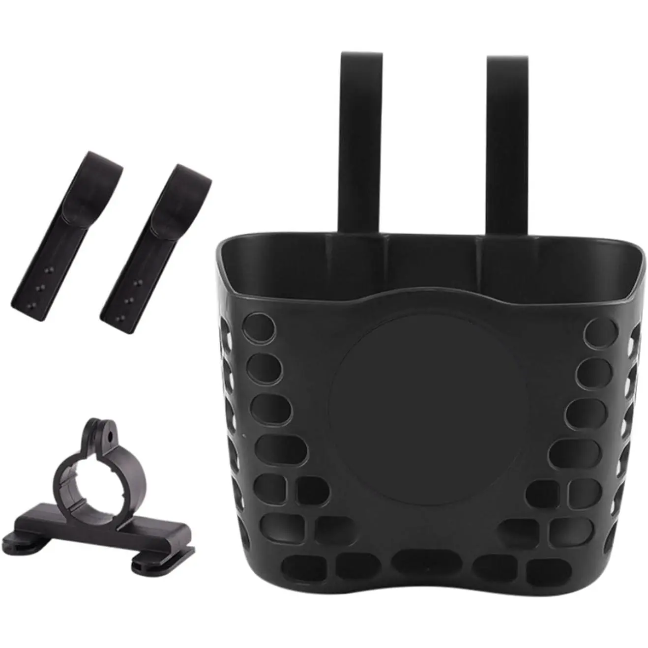 Load  Handlebar   Front Basket,  Accessories for Boys Girls, Front  Tricycle Baskets for Outdoor Cycling (Black)