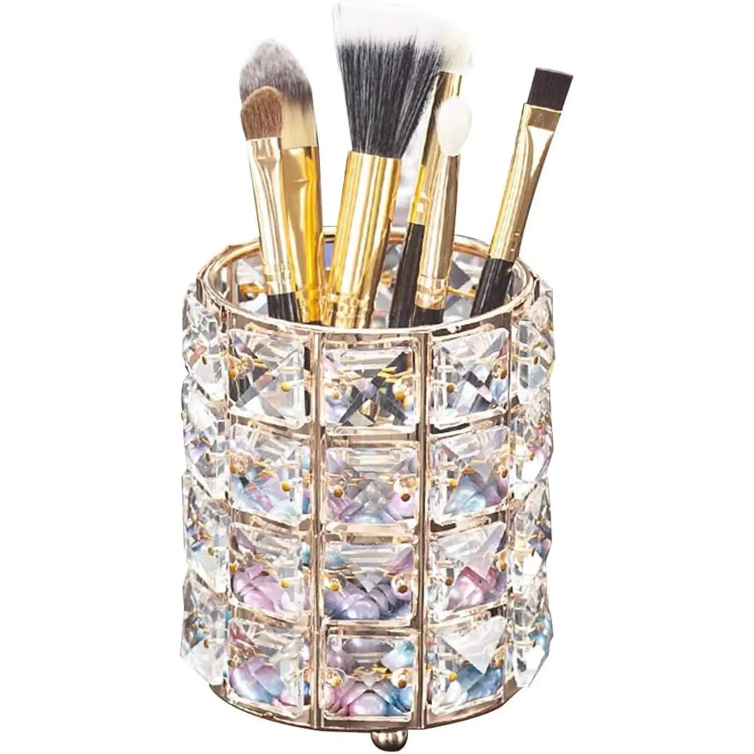 Makeup Brush Holder Organizer   Decor Bling Personalized Comb Brushes Pen Storage Box Container ( 1 Pack)