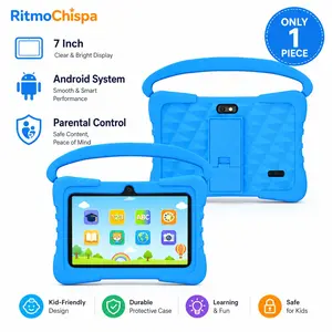 Tablet 7 Inches, Android Os, Dual Cameras, Quad Core, 16GB Storage, WiFi & Bluetooth-compatible, Shockproof Case, Ideal for Learning and Fun