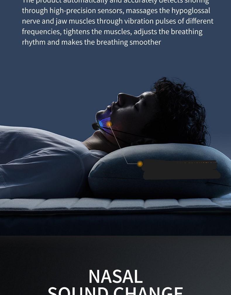 1 piece Intelligent Monitoring Anti-Snoring Chin Strap Adjustable Anti-Snoring Belt Prevents Snoring