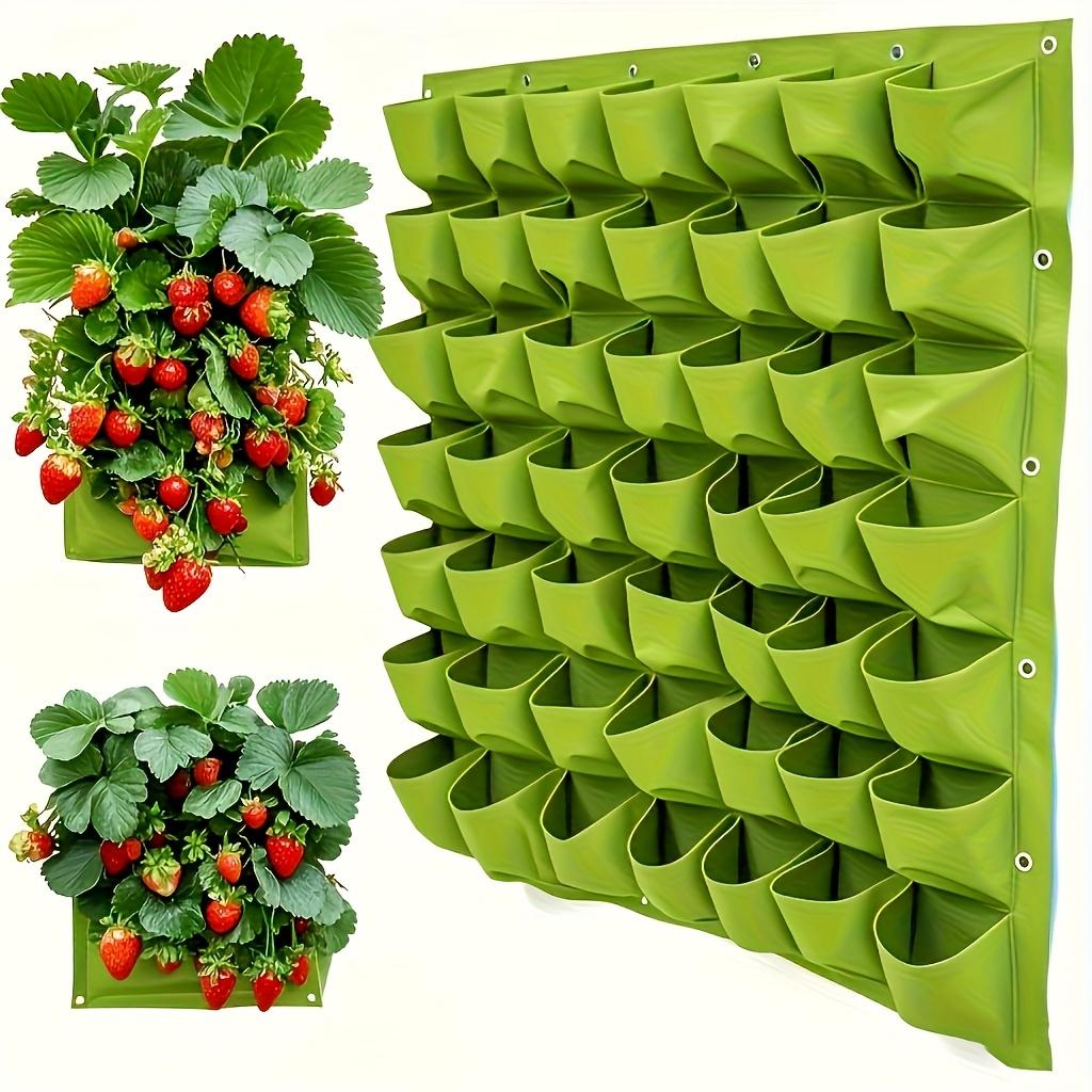 18-Pocket Vertical Garden Planter - Lightweight Wall-Mounted Planting Bag for Indoor/Outdoor Use, Space-Saving Modern Hanging Flower Rack for Balcony, Patio, Vegetable & Herb Gardening, Vertical Garden Rack, Balcony Garden Organizer, Durable Garden Item