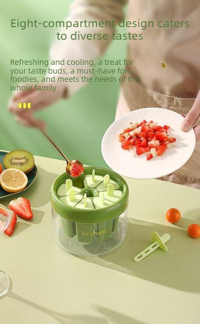 2PCS Food-grade popsicle mold with lid, suitable for home use, for making popsicles and frozen ice cubes. A handy tool for making your own ice cream.