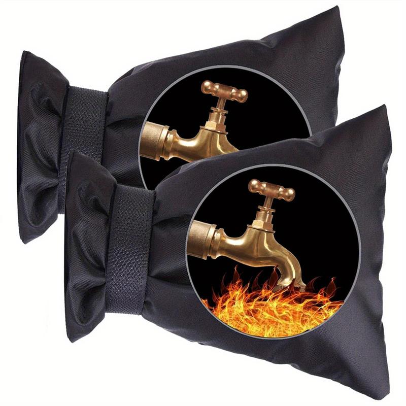 2Pcs Winter Outdoor Faucet Cover 5.9"W×7.8"H - Reusable Insulated Antifreeze Spigot Backflow Protective Cover