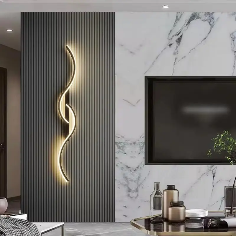 Modern LED Wall Light, Minimalist Remote Control Rechargeable Wall Lamp, Living Room Bedroom Home Decor Wall Light