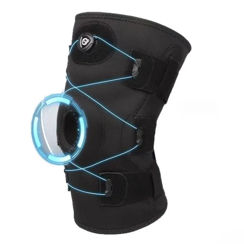 Knob-Adjustable Knee Brace with Patella Strap, Compression Joint Stabilization Protector for Men’s Fitness, Running, Basketball Injury Recovery
