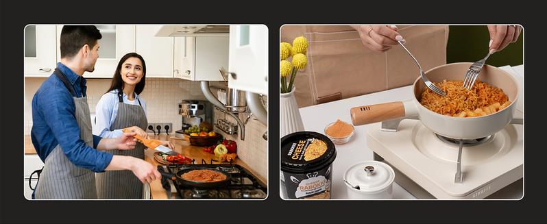 Cheese Flavor Instant Rabokki (2 Cups)  Korean Ramen  Tteokbokki Quick Street Food