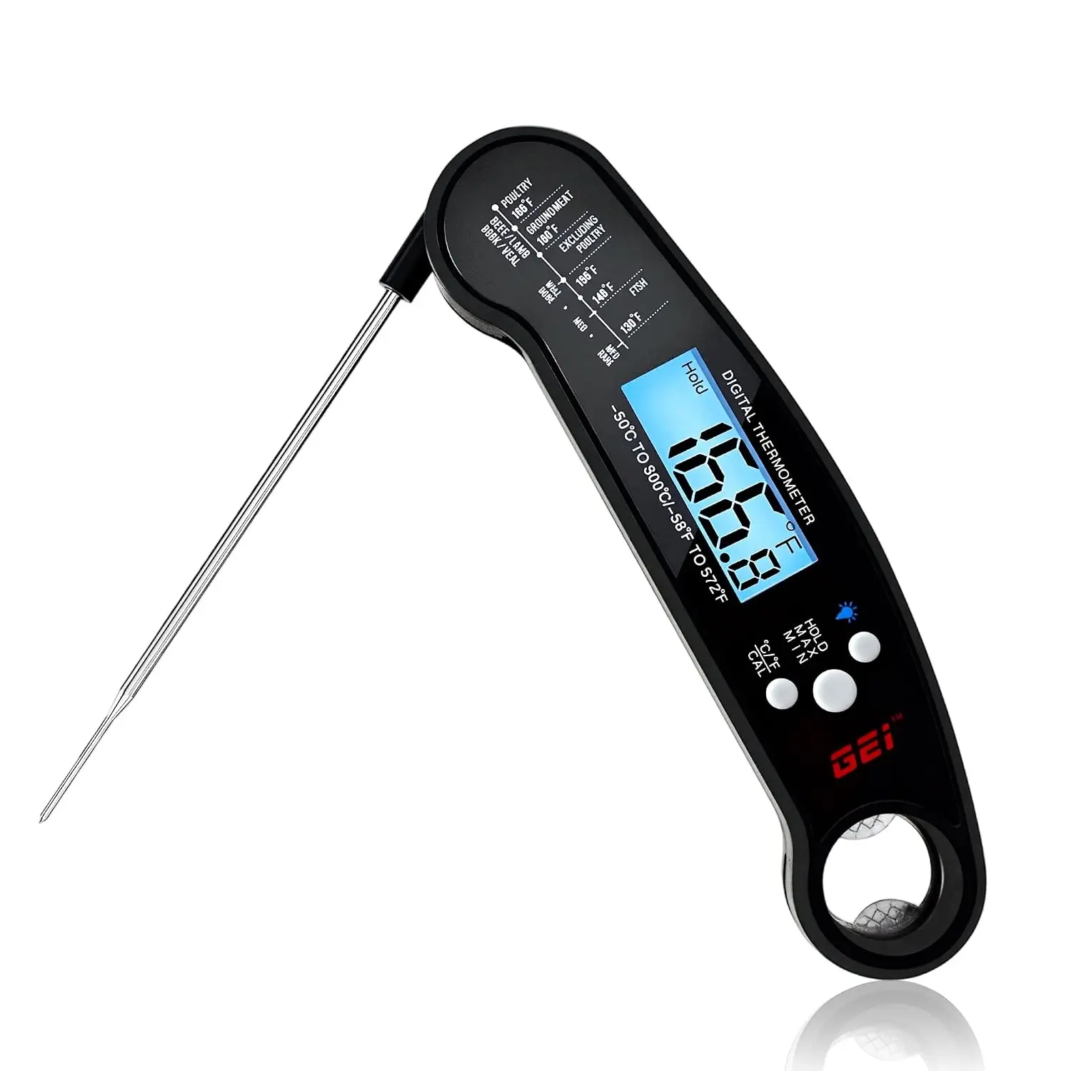 Meat Thermometer Digital,  Read Meat Thermometer for Grill and Cooking,   Thermometer for Kitchen and Outside, BBQ, Turkey, Candy, Liquids, Beef