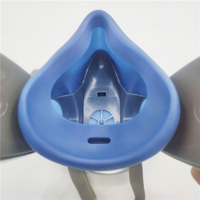 17 in 1 Reusable Half Face Respirator, 1 Set Reusable Dustproof Half Mask with Double Filter, Dustproof Half Mask for Paint, Woodworking, Construction, Grinding, Spraying, Chemical, Safety Equipment, Anti Dust Mask