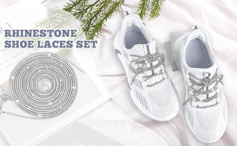 Rhinestone Glitter No-Tie Shoe Laces 2 Pack for Sneakers Hoodies & Bags Sparkly Rope Strings with Anchors for DIY Fashion Accessories Footwear Upgrade 120cm Length - Shoelace Rhinestone Glitter No-Tie Shoe Laces 2 Pack for Sneakers Hoodies & Bags Sparkly Rope Strings with Anchors for DIY Fashion Accessories Footwear Upgrade 120cm Length - Shoelace