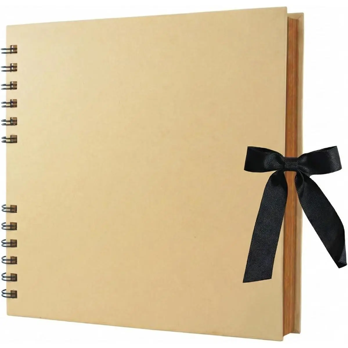 Scrapbook Album, 8 x 8 Inch Scrap book, 60 Brown Blank Pages Scrapbooks, Hardcover Photo Album Scrapbook,  Paper Memory Book, Traveling, Birthday & Holiday Gifts.