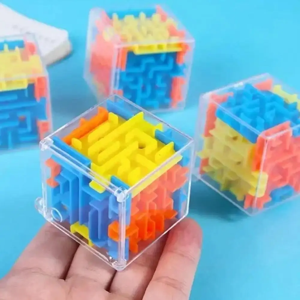 3D Maze Magic Cube Toys Children Gift Six-sided Brain Developing Educational Toy Labyrinth Ball Toys Magical Maze Ball Giveaway