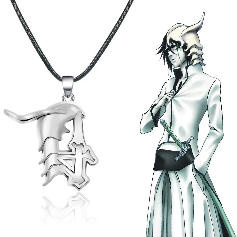 Unisex Anime Zinc Alloy Mask Necklace - Kurosaki Ichigo Broken Mask Motif Pendant, Ulquiorra Cifer Cosplay Metal Choker, Chain Jewelry Necklaces for Fan Gifts, 12g, Bold Look