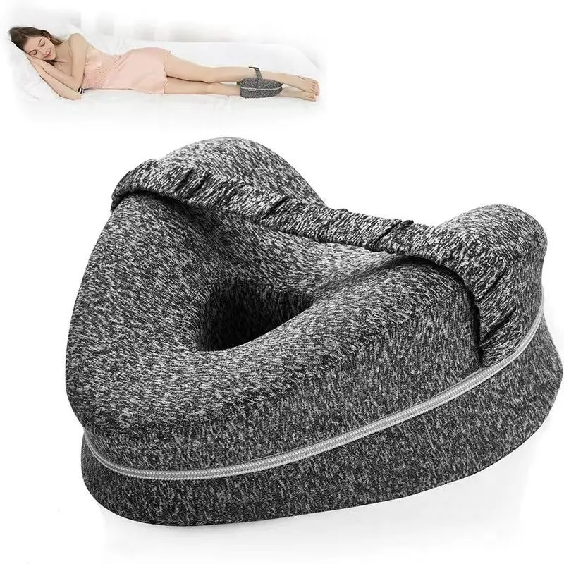 Side Sleeper Alignment Pillow, Hip Joint Support Pillow, Relieves Buttock Pain and Sciatica, Adjustable Shoulder Strap Included, Sleep Cushion