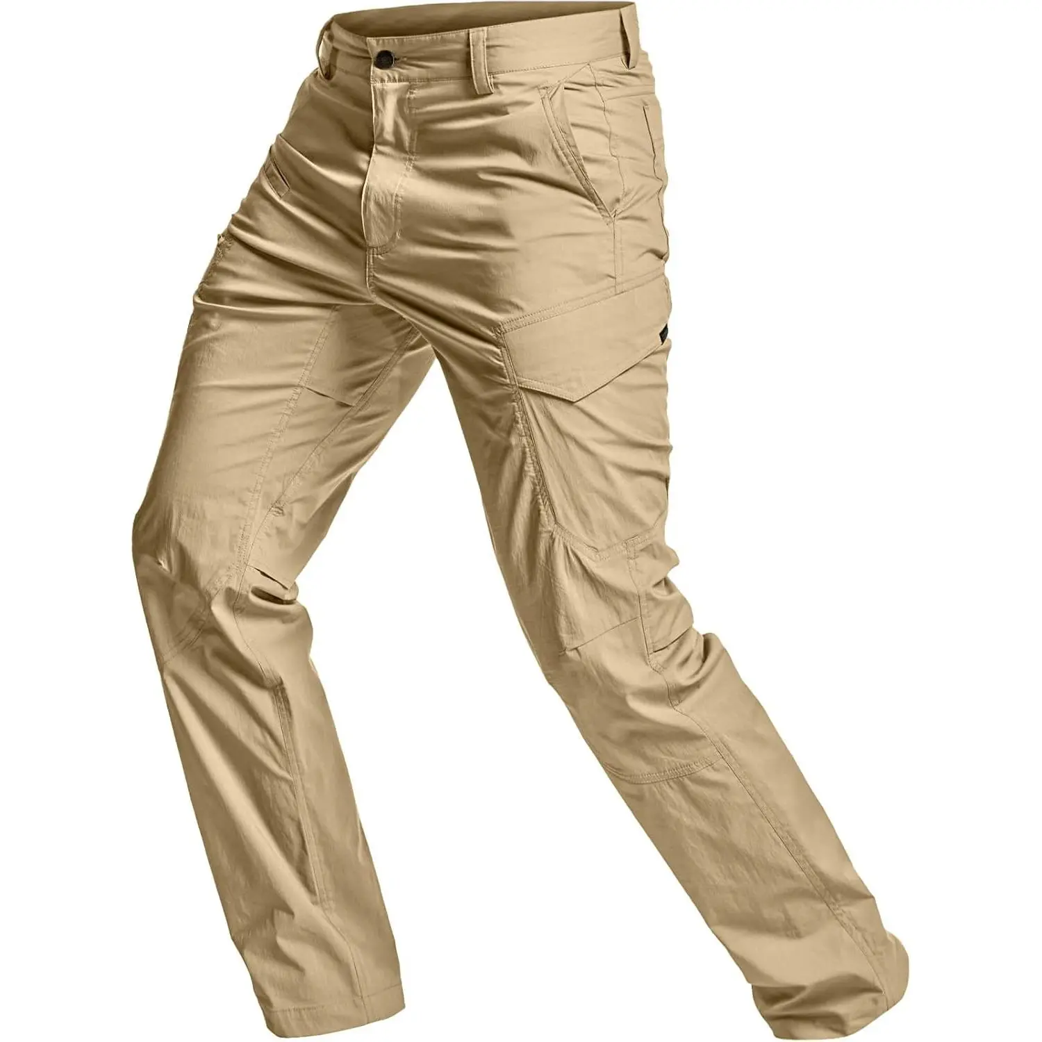 Men's Quick Dry Tactical Pants, Water Resistant Outdoor Pants, Lightweight Stretch Cargo Work Hiking Pants