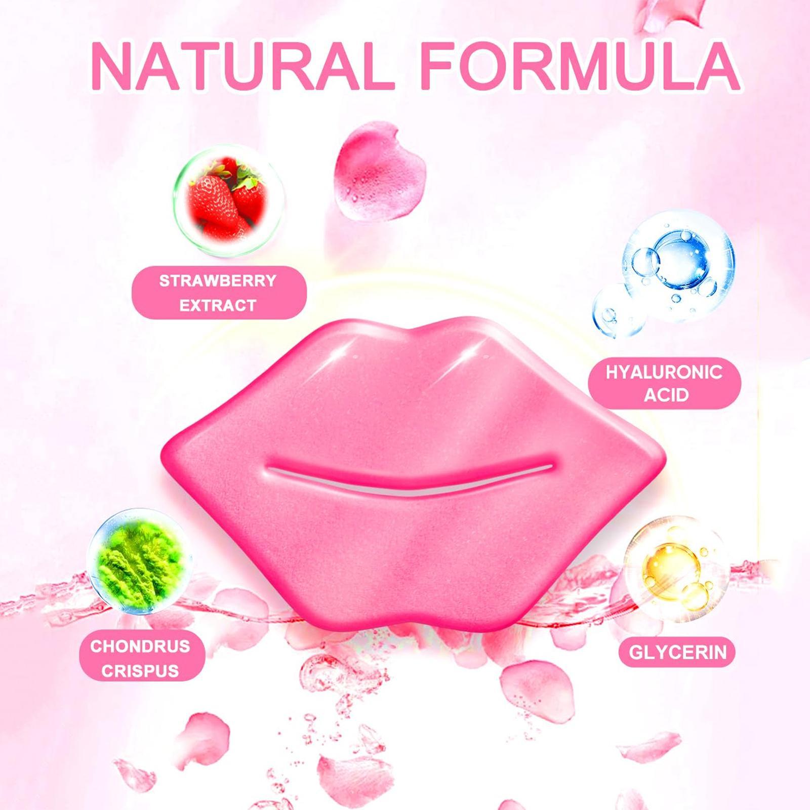 20 Pieces Collagen Lip Mask Lip Balm for Deep Nourishment, Moisturizing Overnight Treatment, Brightens and Softens All Skin Types